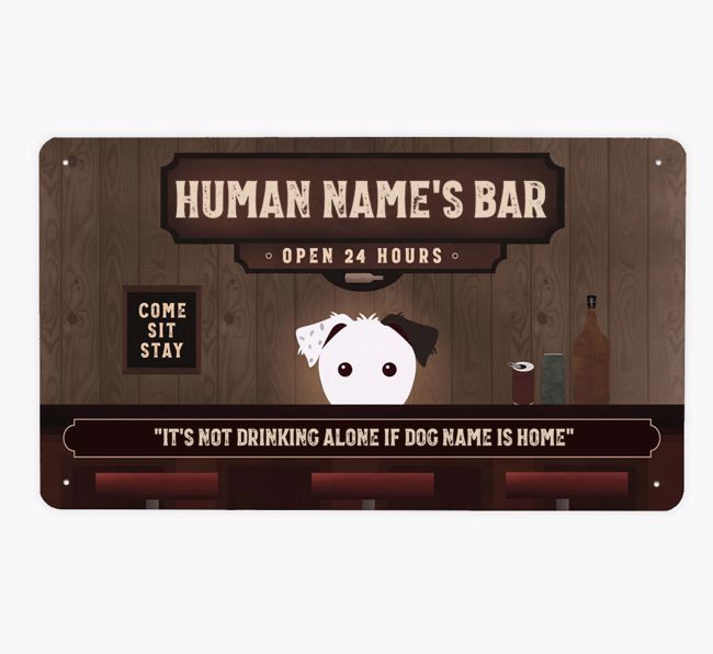 Vintage Bar: Personalized {breedFullName} Metal Sign